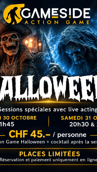 Halloween 2026 à Action Game Gameside